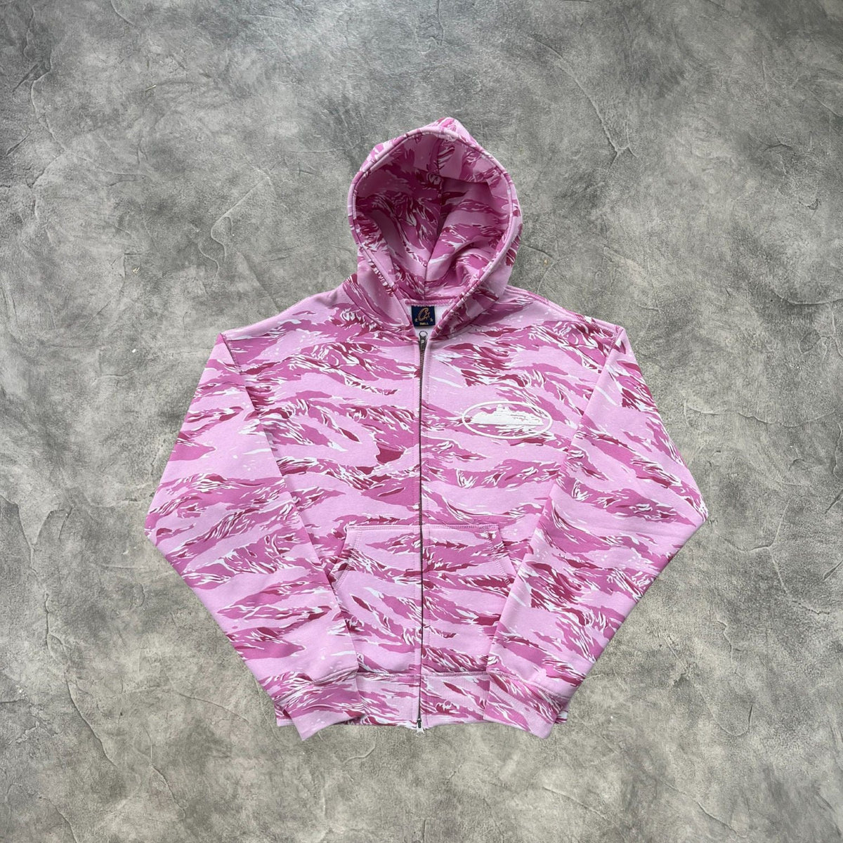 Corteiz Zip-Up Tracksuit Pink Camouflage