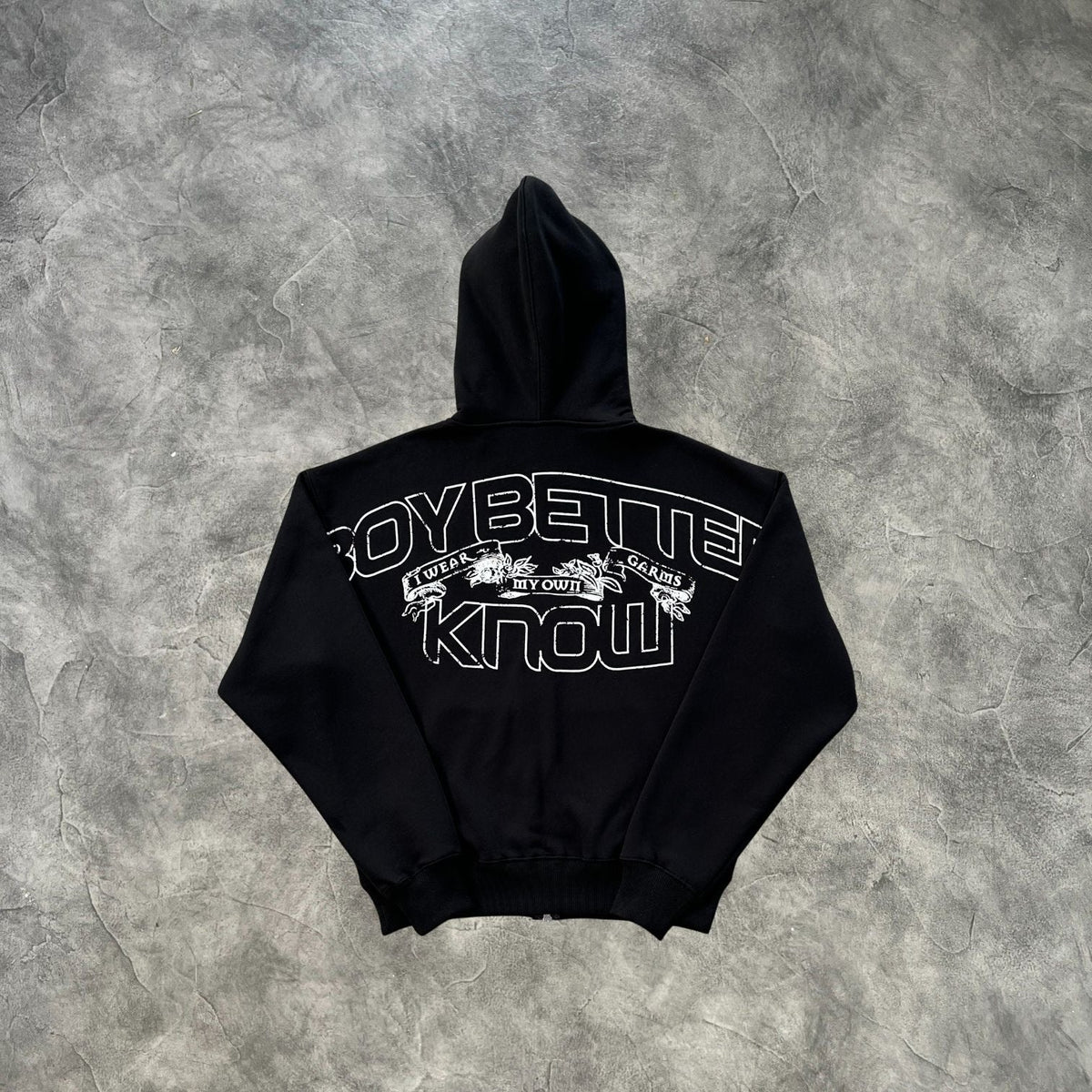 Corteiz BBK Royale Zip-Up Hoodie Black
