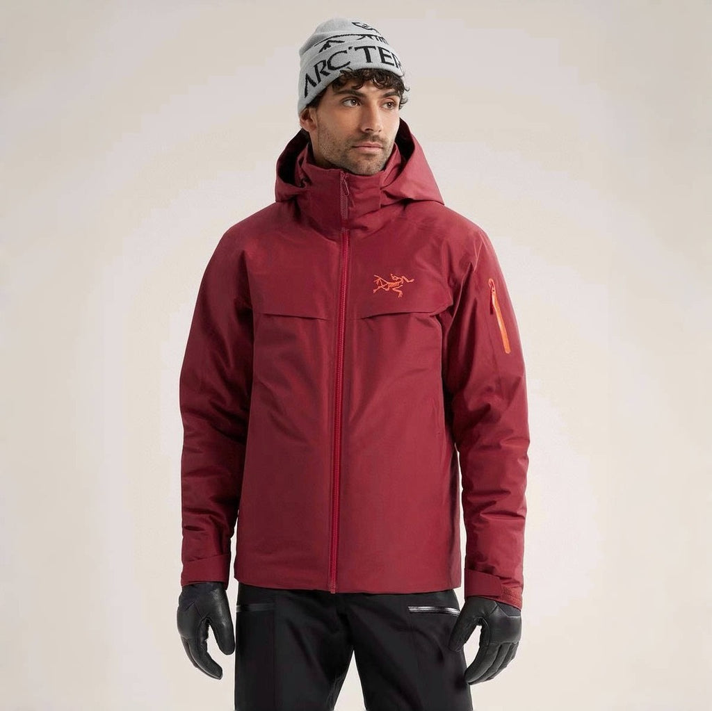 Arcteryx Autumn And Winter Solid Color Zipper Waterproof Windproof Long-Sleeved Hooded Jacket #74667