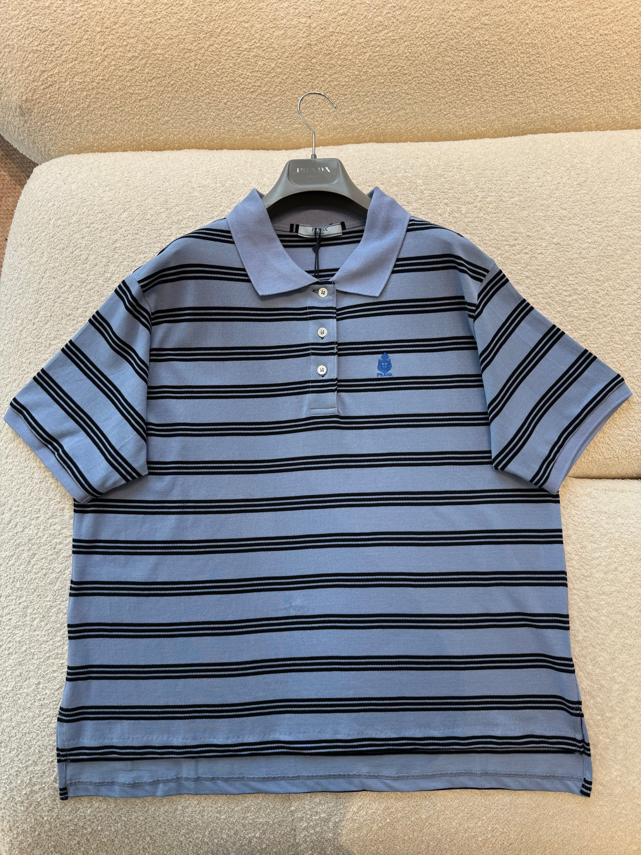Prada Stripe Polo T-Shirt #377856