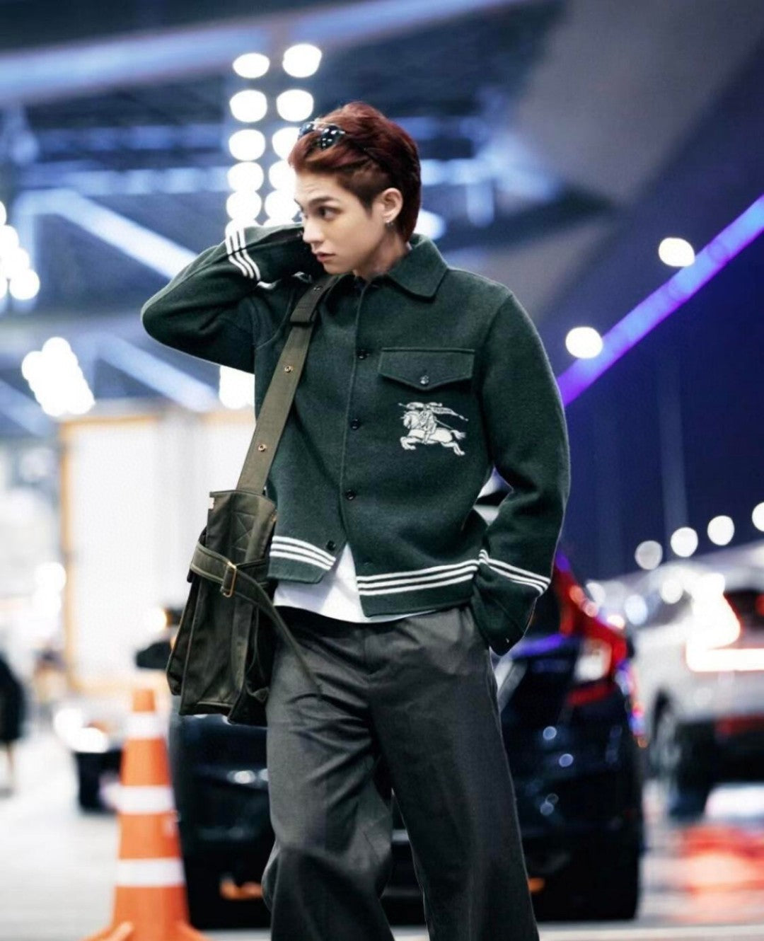 Burberry Men's Spring/Autumn Solid Color Fashionable Simple Striped Print Pattern Pointed Collar Single Breasted Long Sleeved Jacket #78165