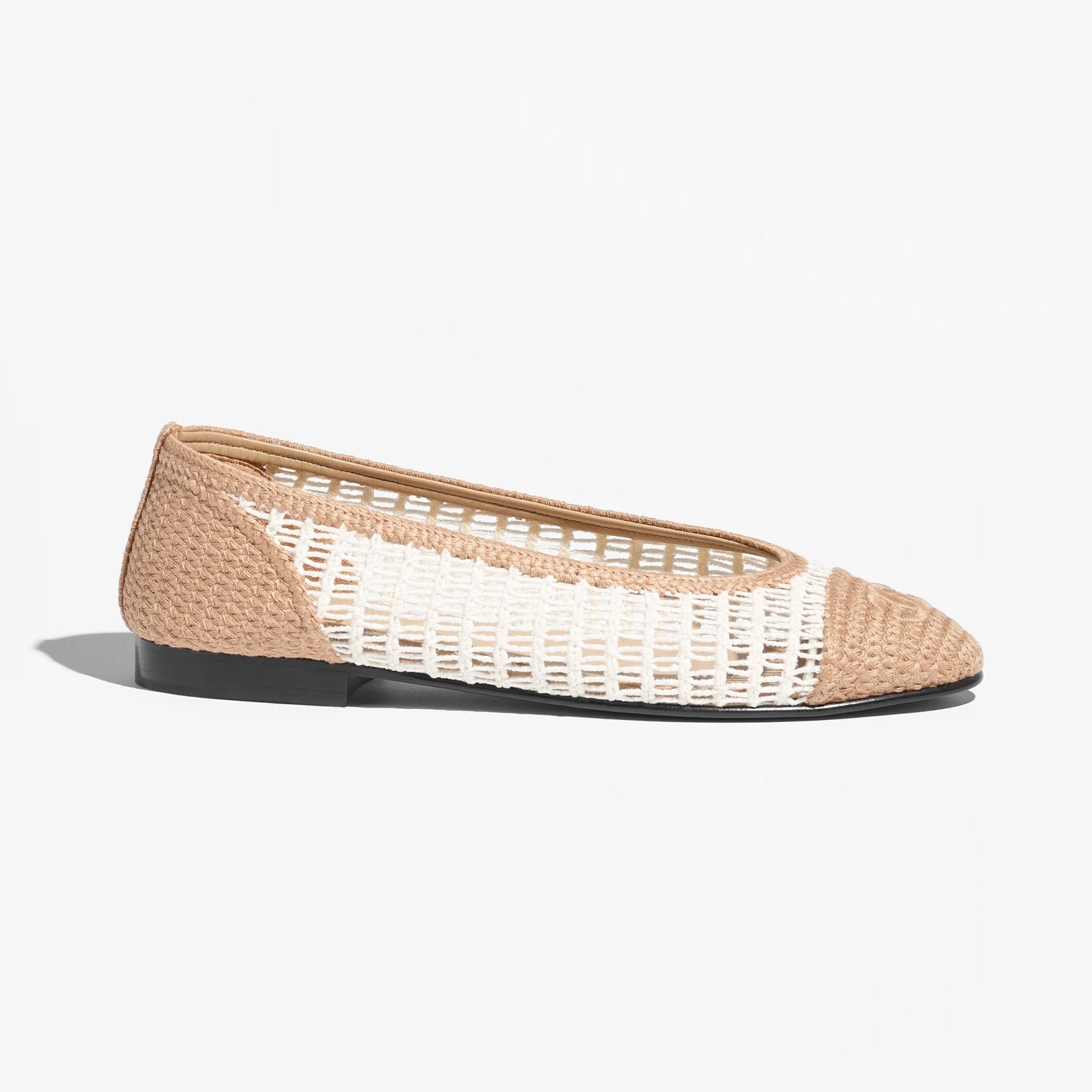 Chanel Women's Summer Colour-Block Knitted Casual Ballet Flats Shoes #76994