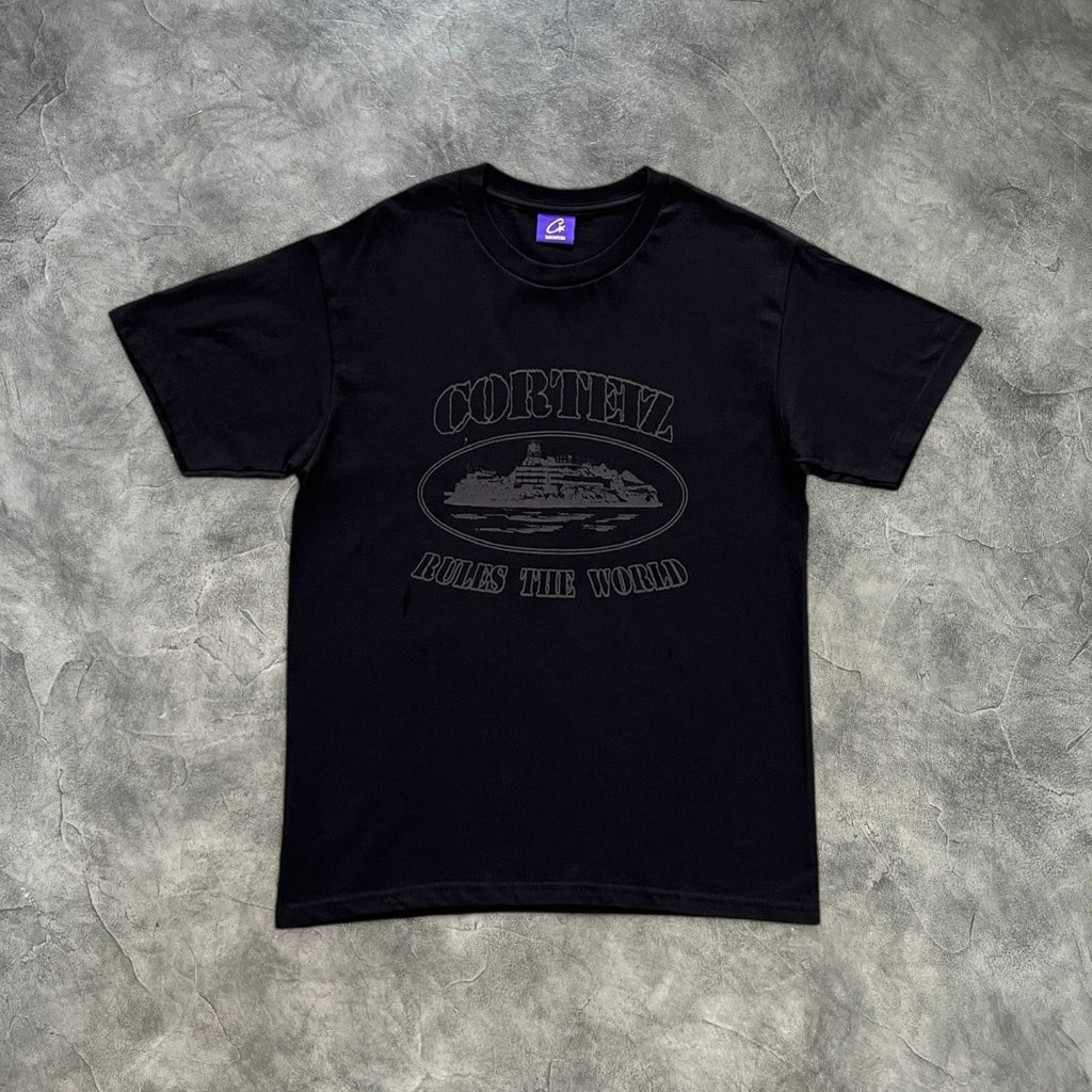 Corteiz Rules The World T-Shirt Blackout Edition
