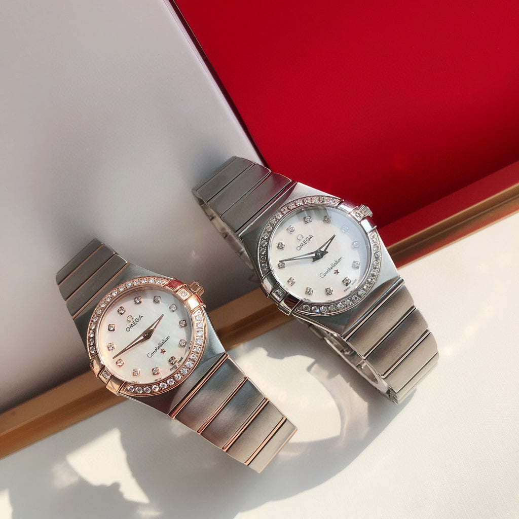 OMEGA Women's Anti-Glare Sapphire Mirror Swiss Quartz Watch #96953