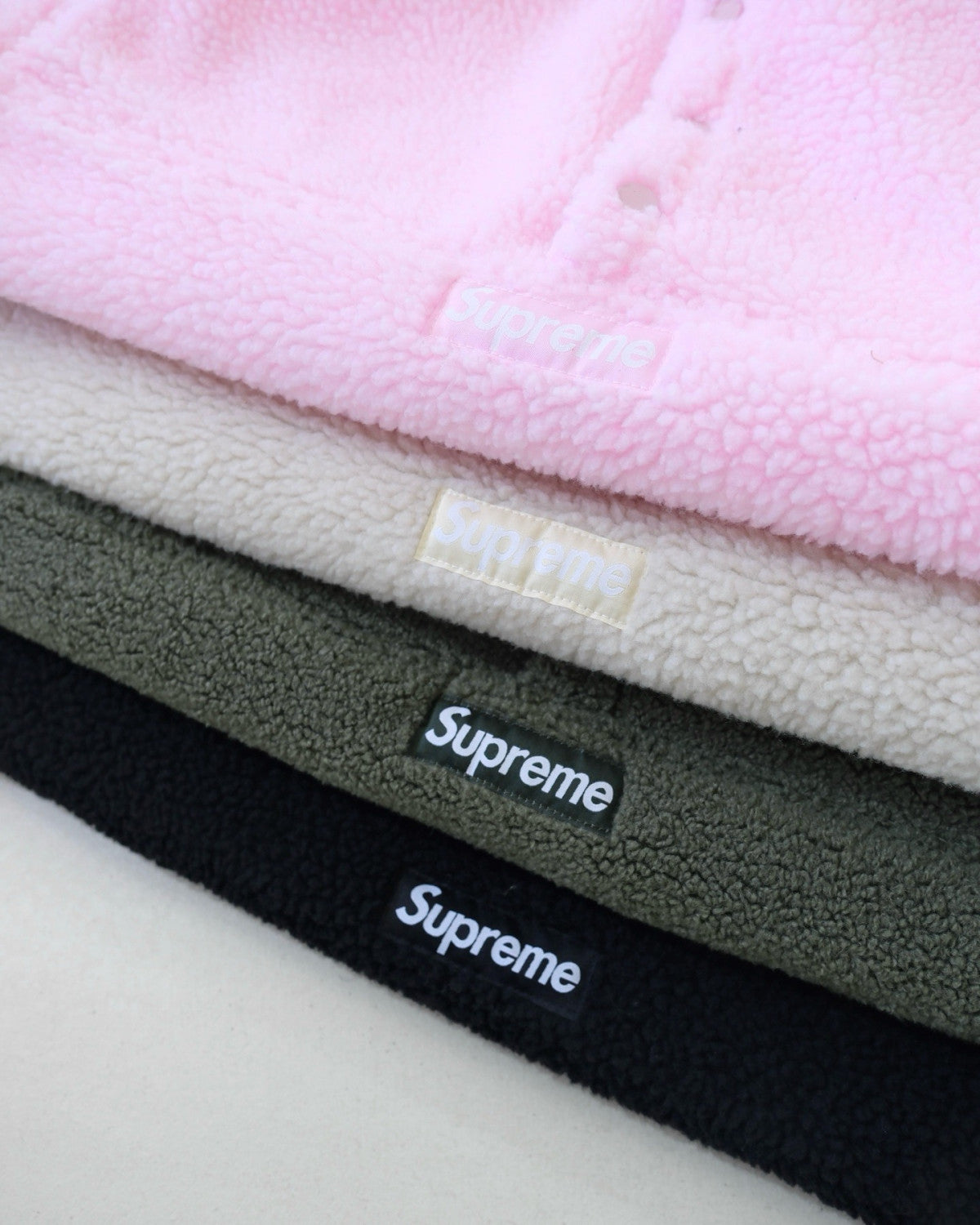 Supreme Polartec Shearling Reversible Pullover #334838