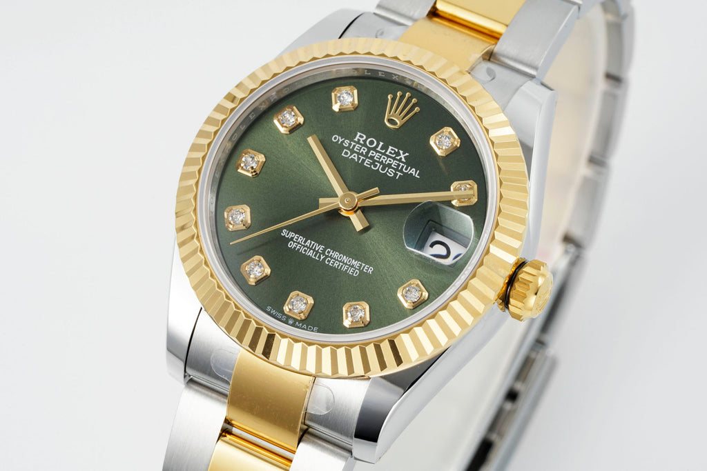 Rolex Men's 31mm Gold Dial Oyster Logbook Series Automatic Mechanical Movement 100m Water Resistant Watch (Please contact customer service for colour selection) #76886