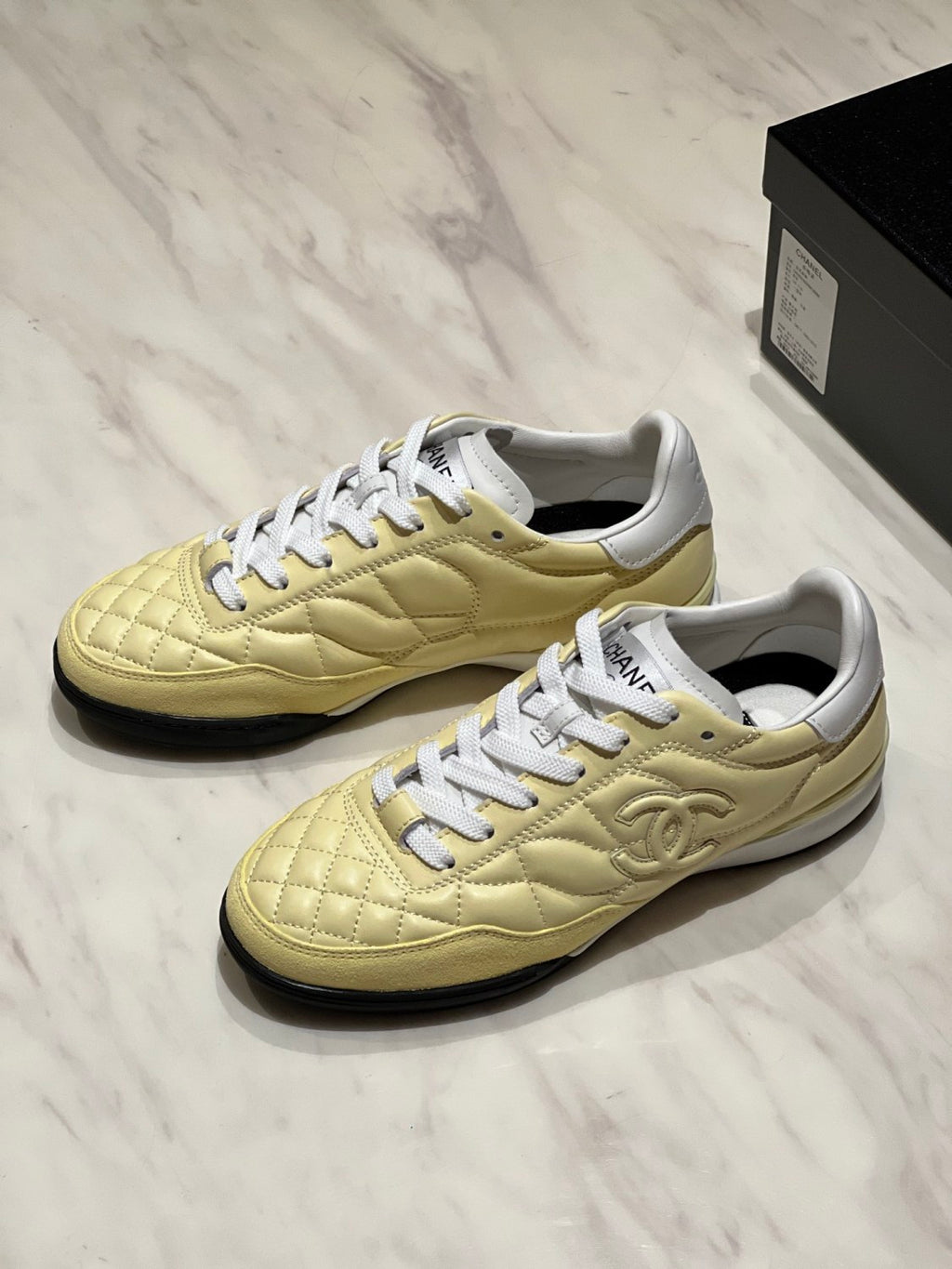Chanel Men's And Women's Spring/Fall Fashion Casual Round Toe Lace Up Leather Suede Golf Shoes Casual Shoes #78779