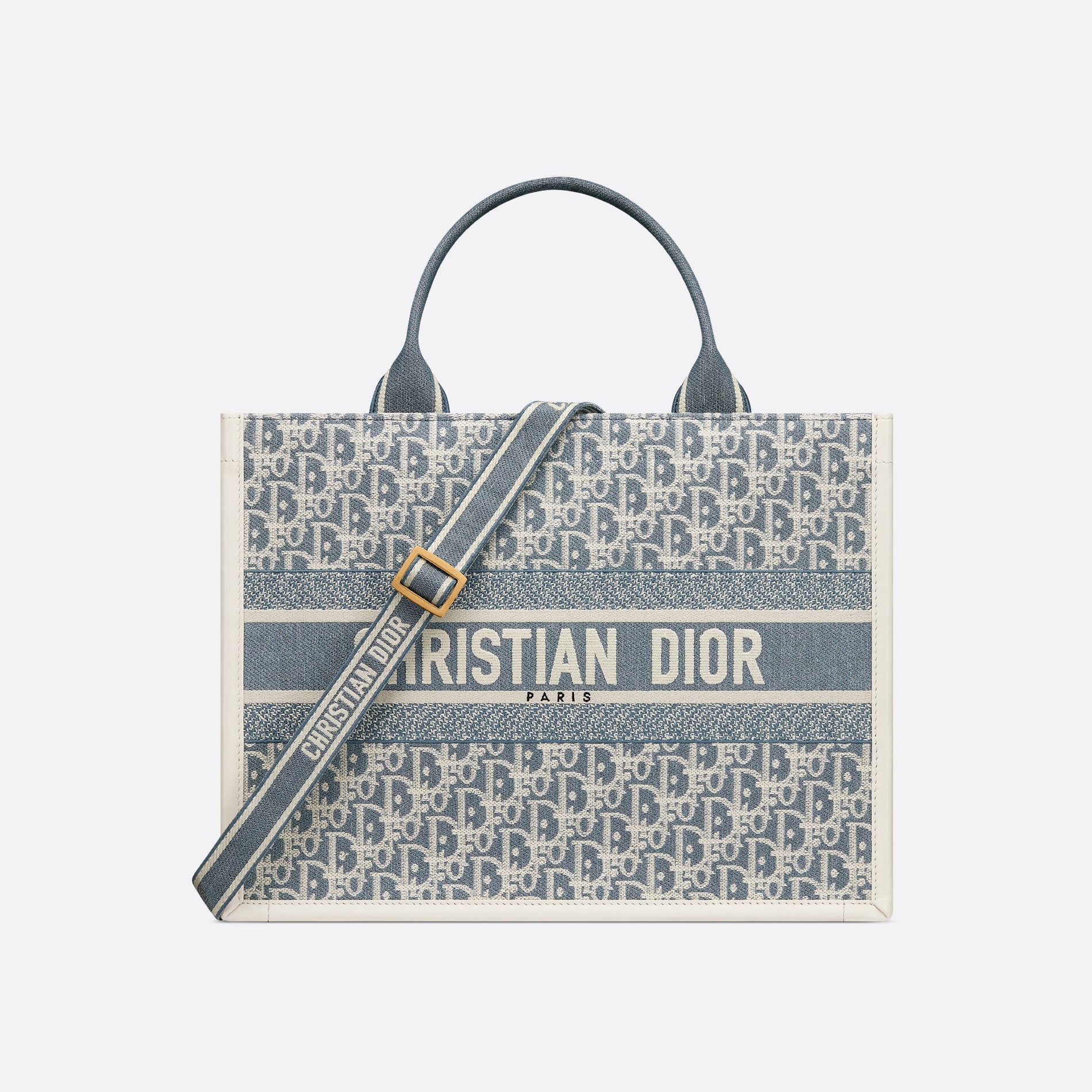 Dior Book Tote Women's Removable Shoulder Strap Classic Letter Embroidery Cotton Tote Bag Shopping Handbag Shoulder Bags #76876