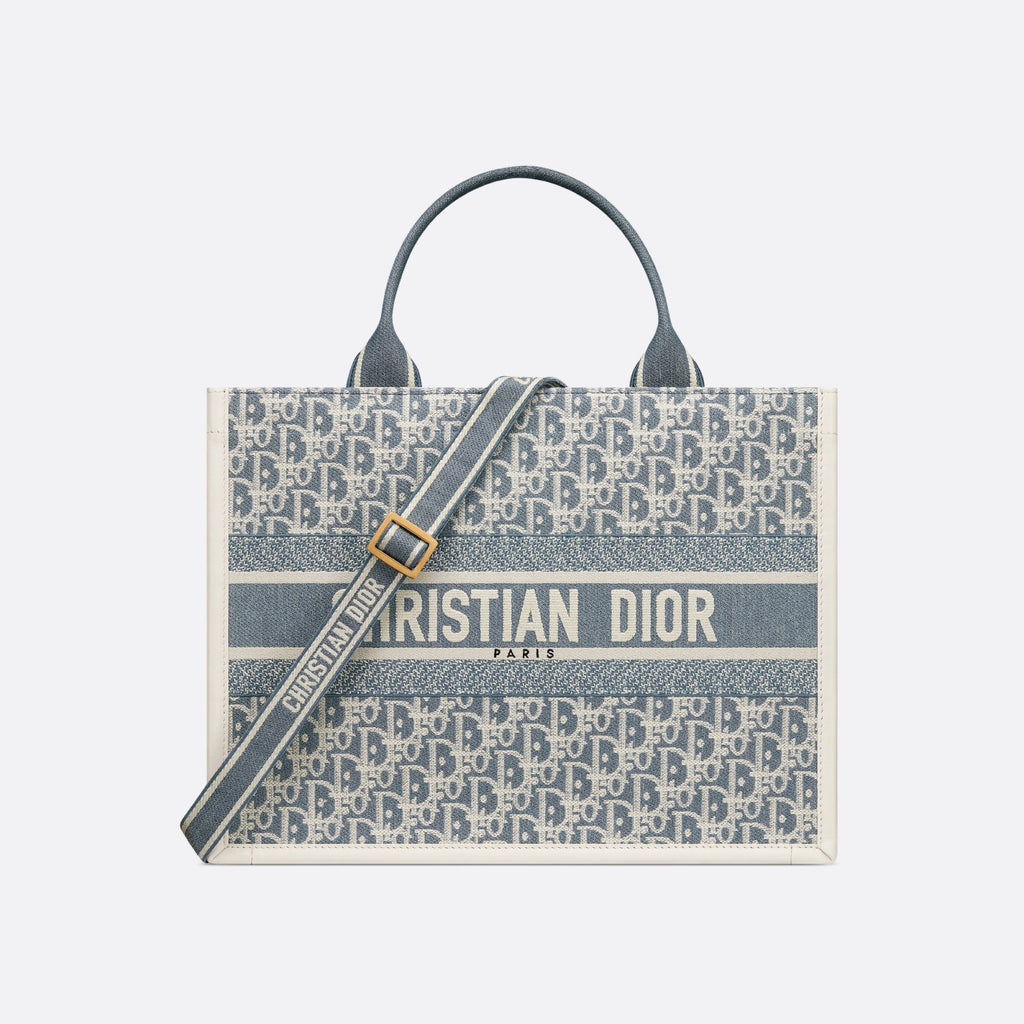 Dior Book Tote Women's Removable Shoulder Strap Classic Letter Embroidery Cotton Tote Bag Shopping Handbag Shoulder Bags #76876