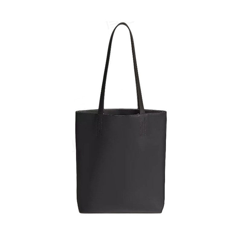 Hermes Women's Double Sensneo Calfskin Shoulder Bag Fashionable Color-Blocked Open Bag Double-Sided Tote Bag With Makeup Bag Bags Ngvp H086707CAAL #2277