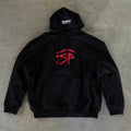 Vetements Men's Women's Spring And Autumn Dark Style Eyewear Printed Design Sense Trendy Trendy Single Cool Handsome Black Hoodie Peplum Pullover Sweatshirt Ngvp #1128