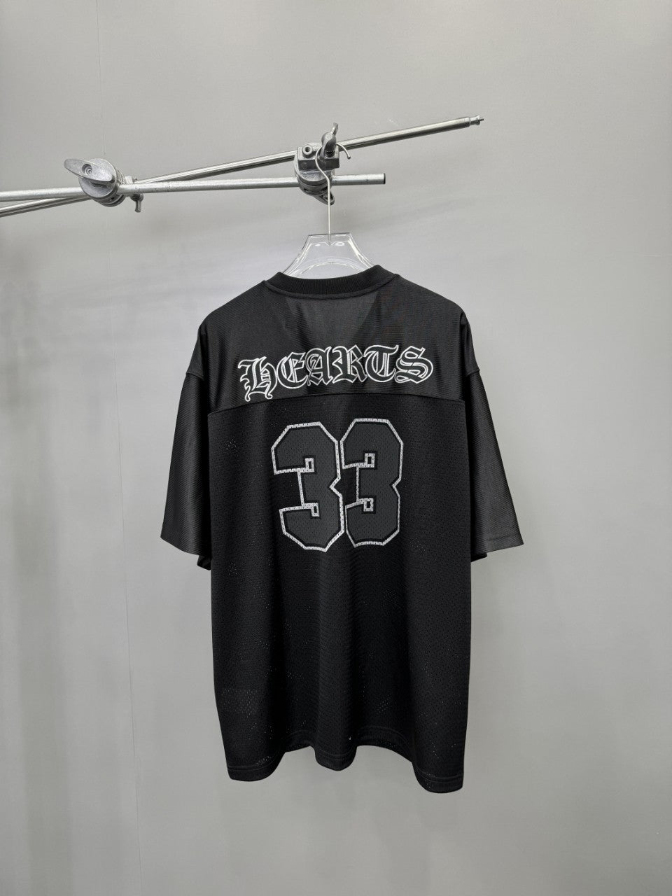 Chrome Hearts Men's Summer Solid Color Mesh Breathable Short Sleeve T-Shirt #76437