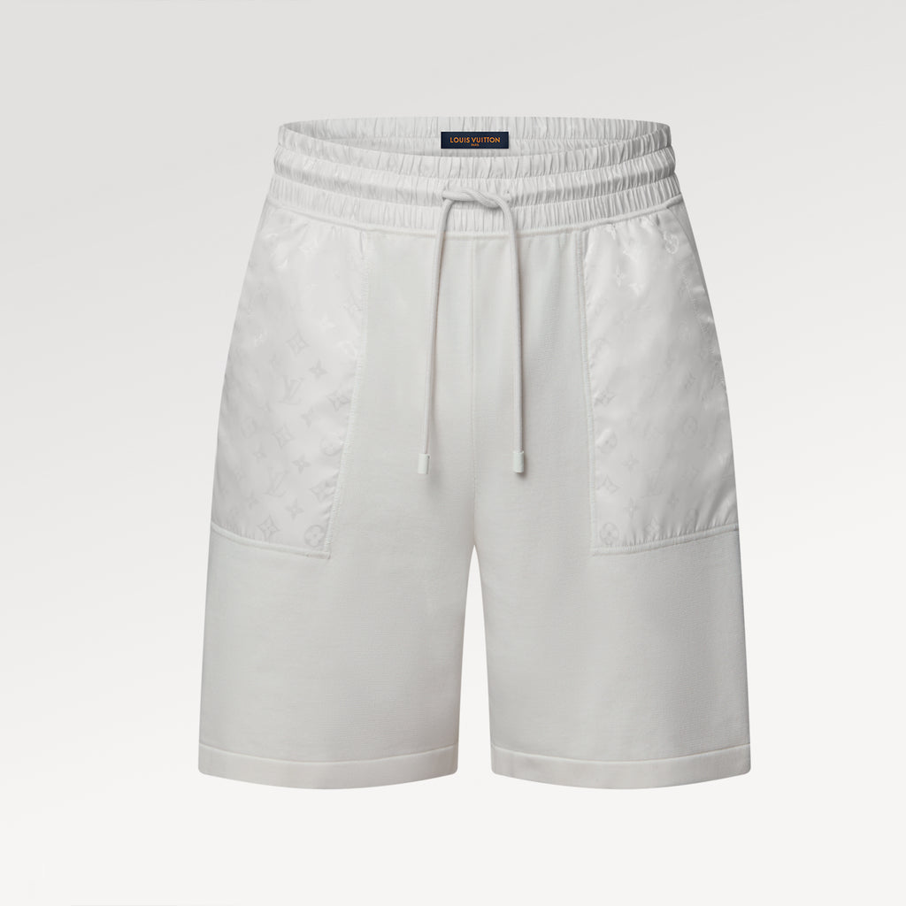 Louis Vuitton Monogram Nylon Embellished Shorts Men's Spring/summer Fashion Trend Casual Drawstring Shorts #77624