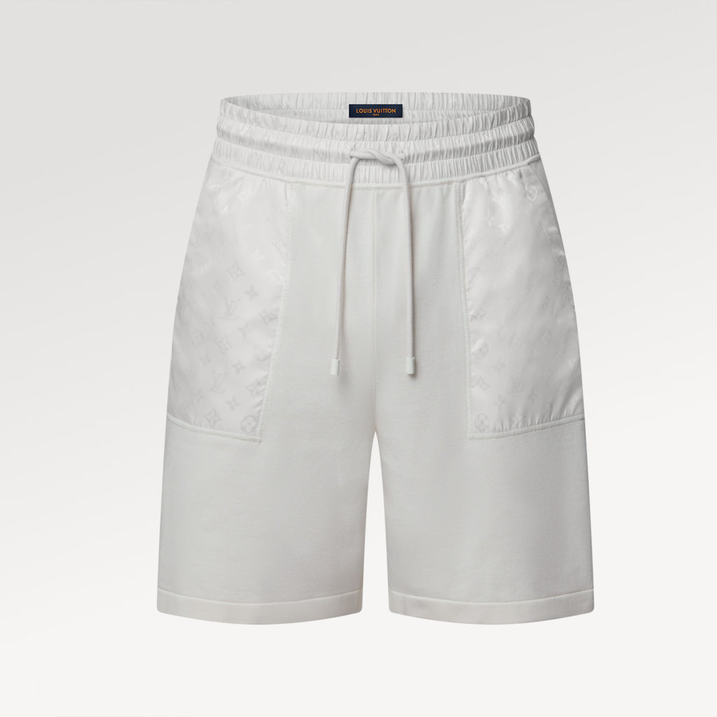 Louis Vuitton Monogram Nylon Embellished Shorts Men's Spring/summer Fashion Trend Casual Drawstring Shorts #77624