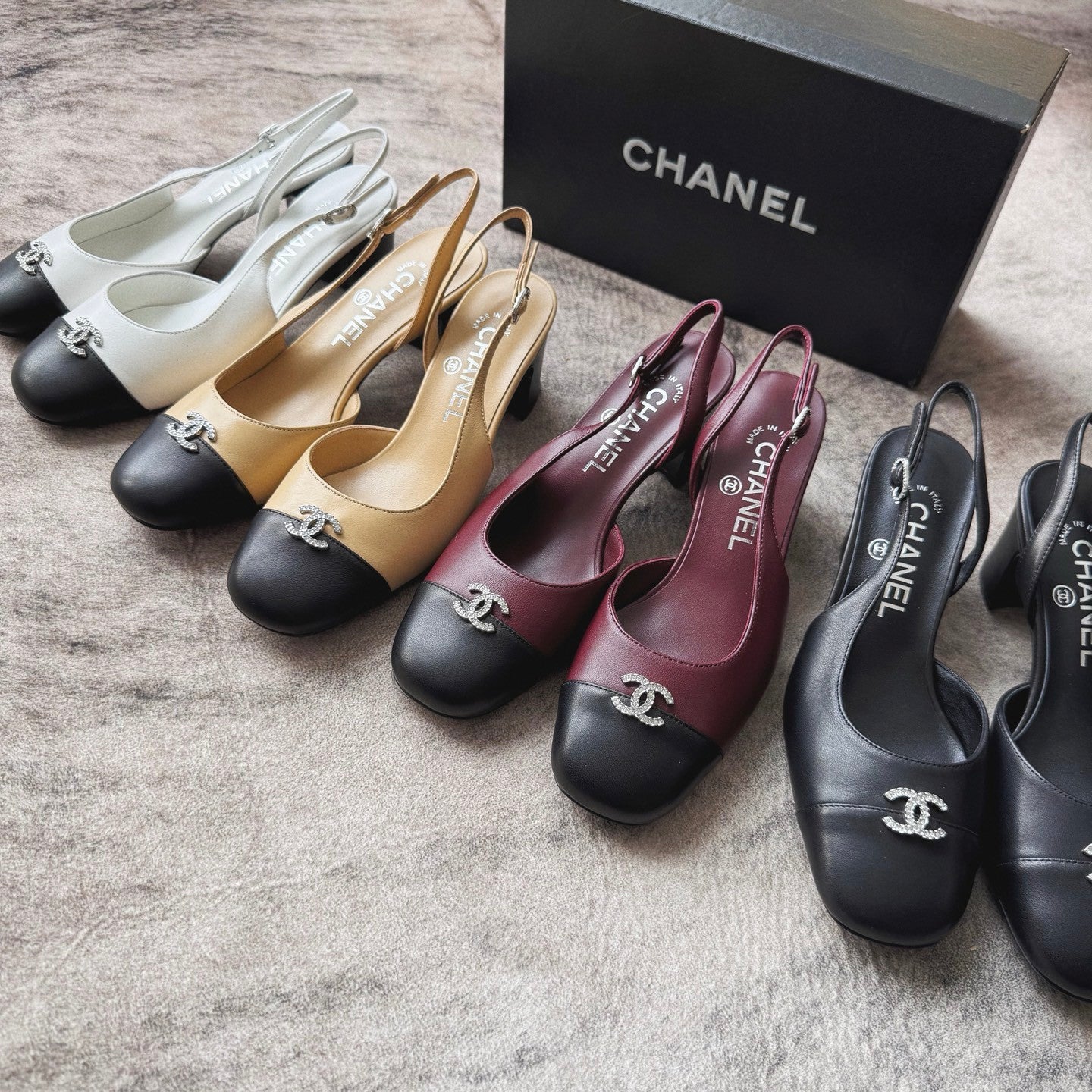 Chanel Cc Diamond Logo Lambskin High Heel Sandals #336670