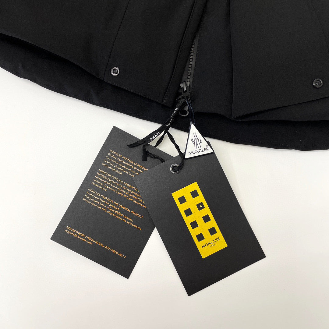 Moncler Black Hooded Down Jacket #22155