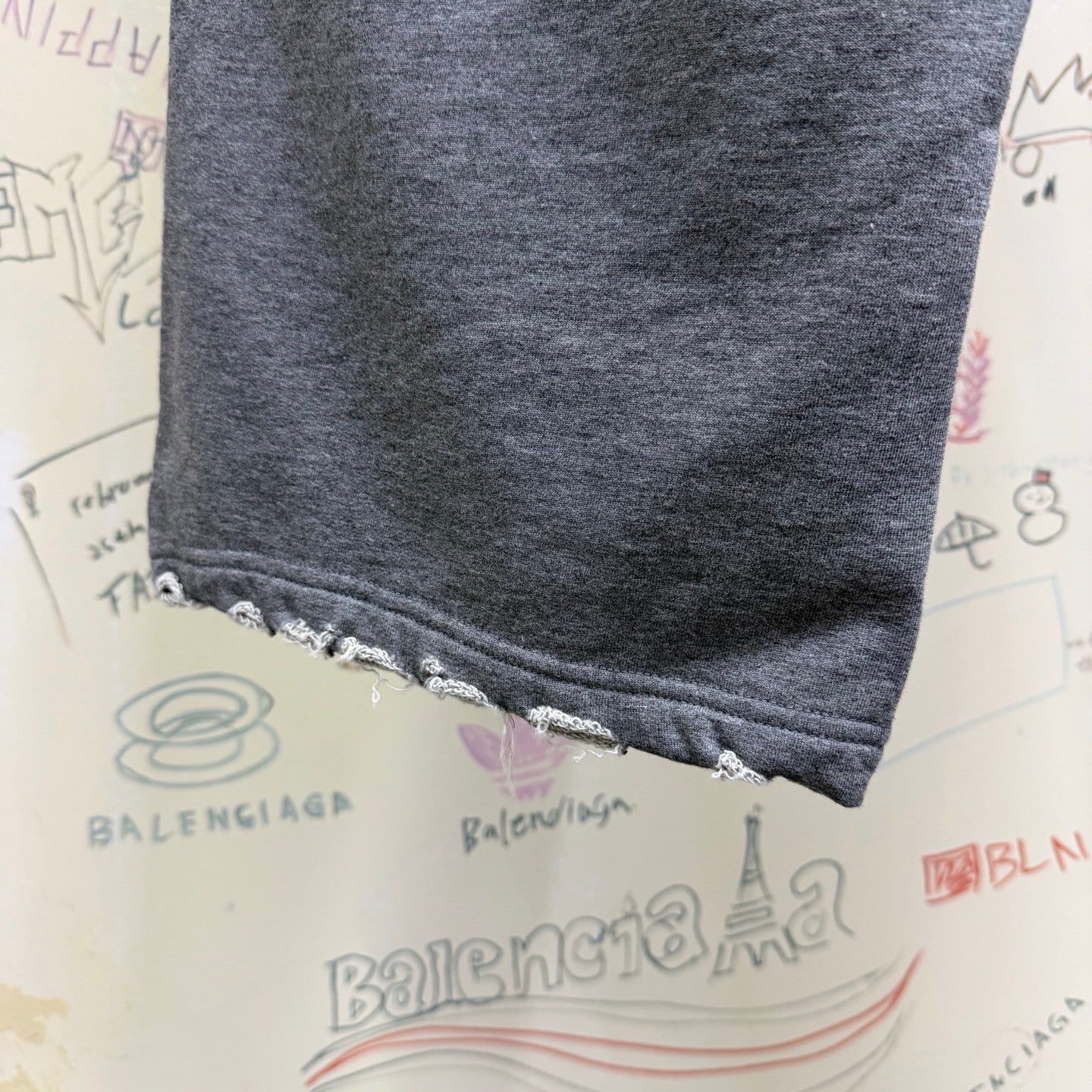 Balenciaga Men's Luxury Script Oversized Zip-up Hoodie Pants #334802