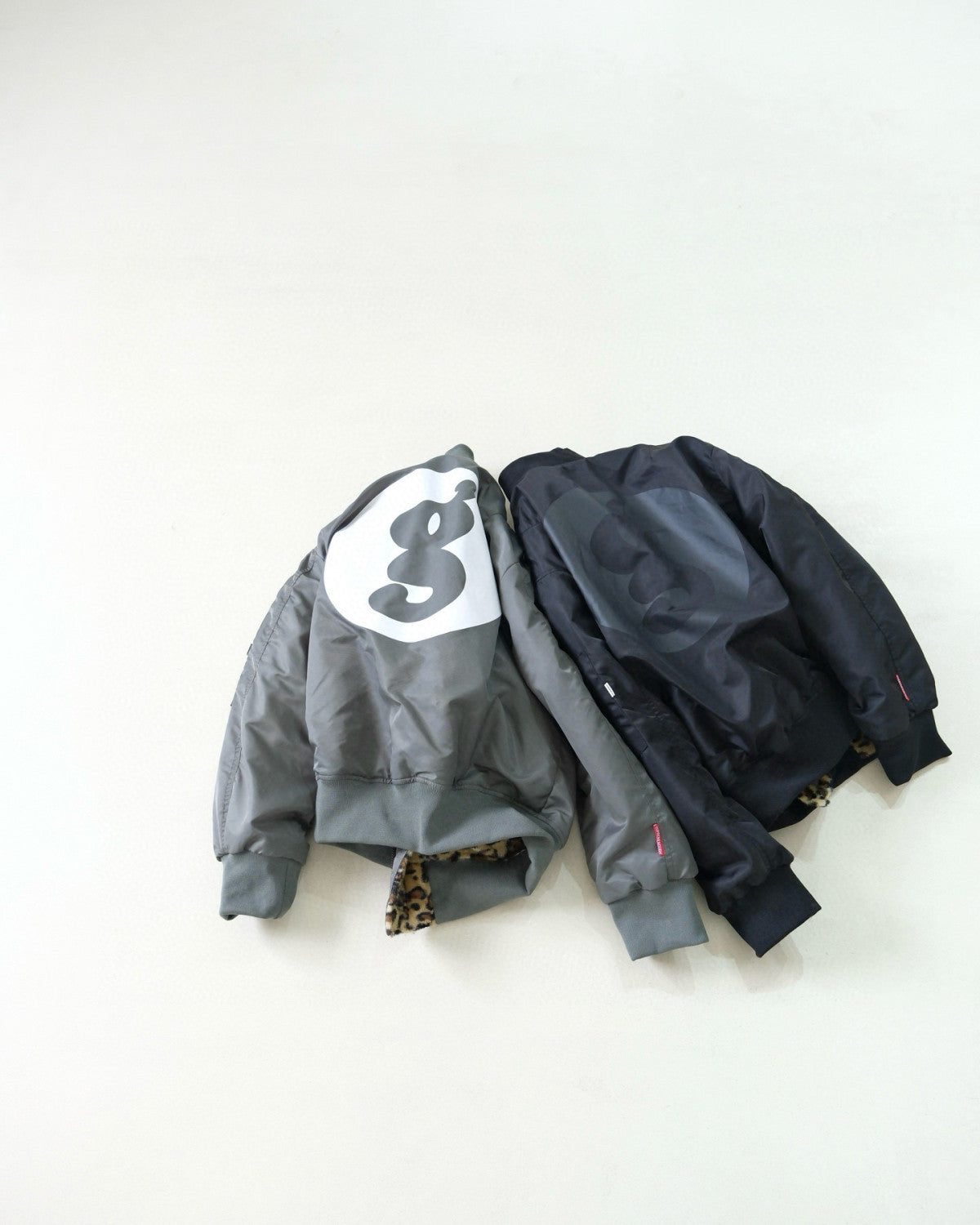 Supreme Men's Fall/Winter Fashion Casual High-Neck Zipper Leopard Print Faux Suede Nylon Fabric Air Force Jacket #79527