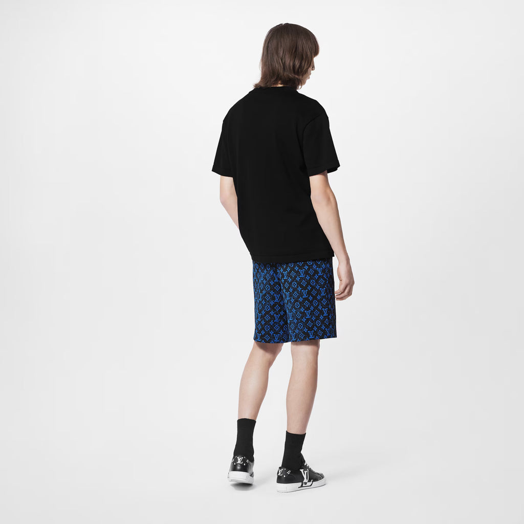 Louis Vuitton Men's Solid Color Logo Embroidery Casual Cotton Crew Neck Shirt Short Sleeve T-shirt #76114