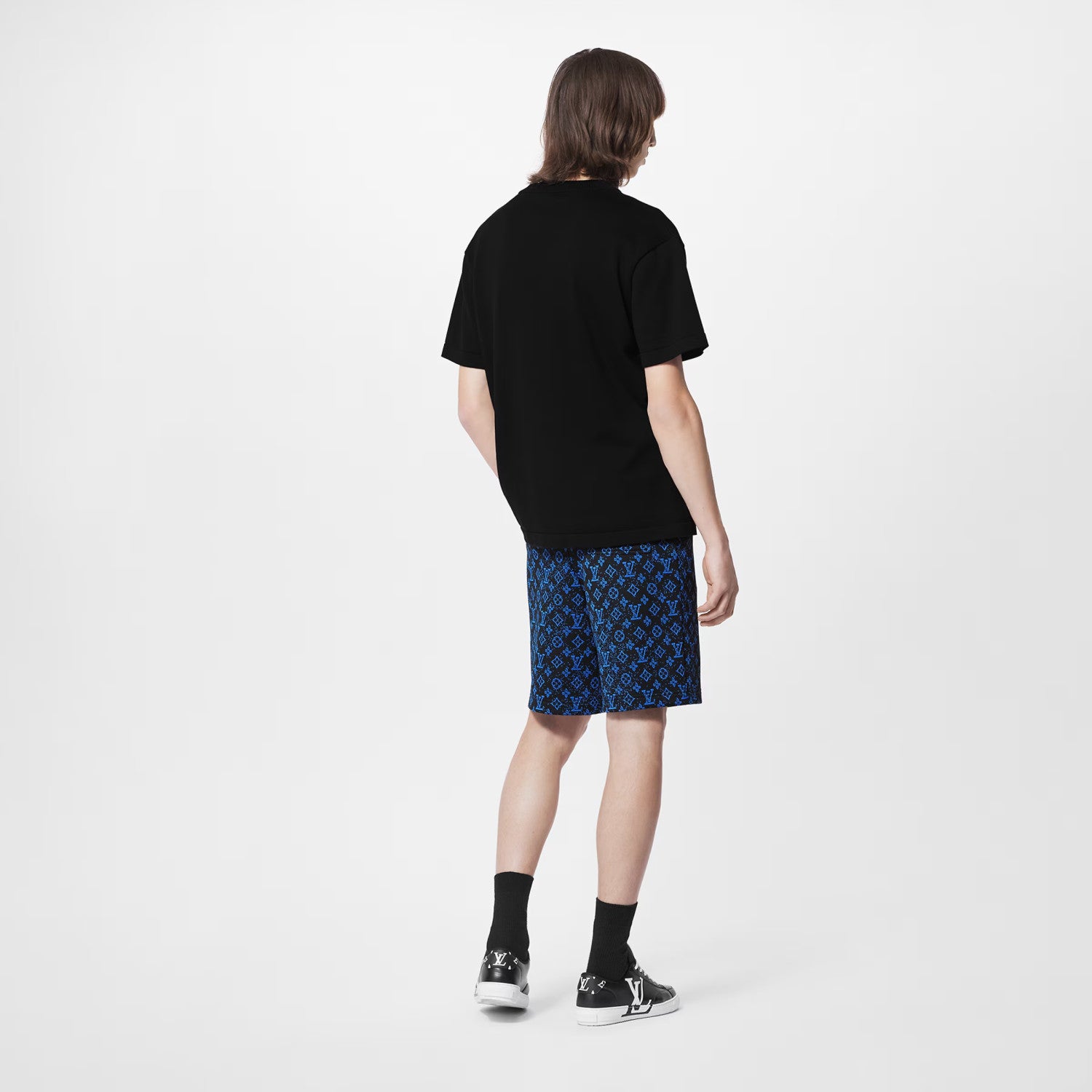 Louis Vuitton Men's Solid Color Logo Embroidery Casual Cotton Crew Neck Shirt Short Sleeve T-shirt #76114