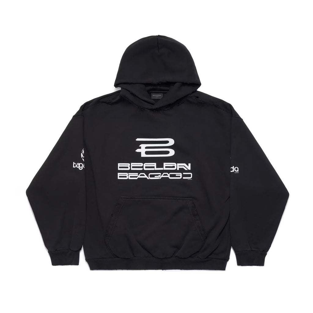 Balenciaga Women's Spring And Autumn Cotton AI Printed Solid Color Long Sleeve Loose Hoodie Sweatshirt #71525
