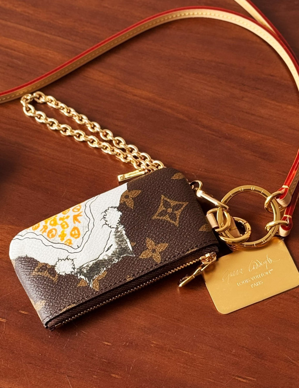 Louis Vuitton Kitty Coin Purse Wallet Phone Holder Slippy Coin Purse #332789