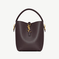 Saint Laurent Women's LE 37 Logo Hook Buckle mini Small Glossy Solid Color Bucket Bag Suede Leather Handbags Casual Bags 7490362R20W9207 #81334