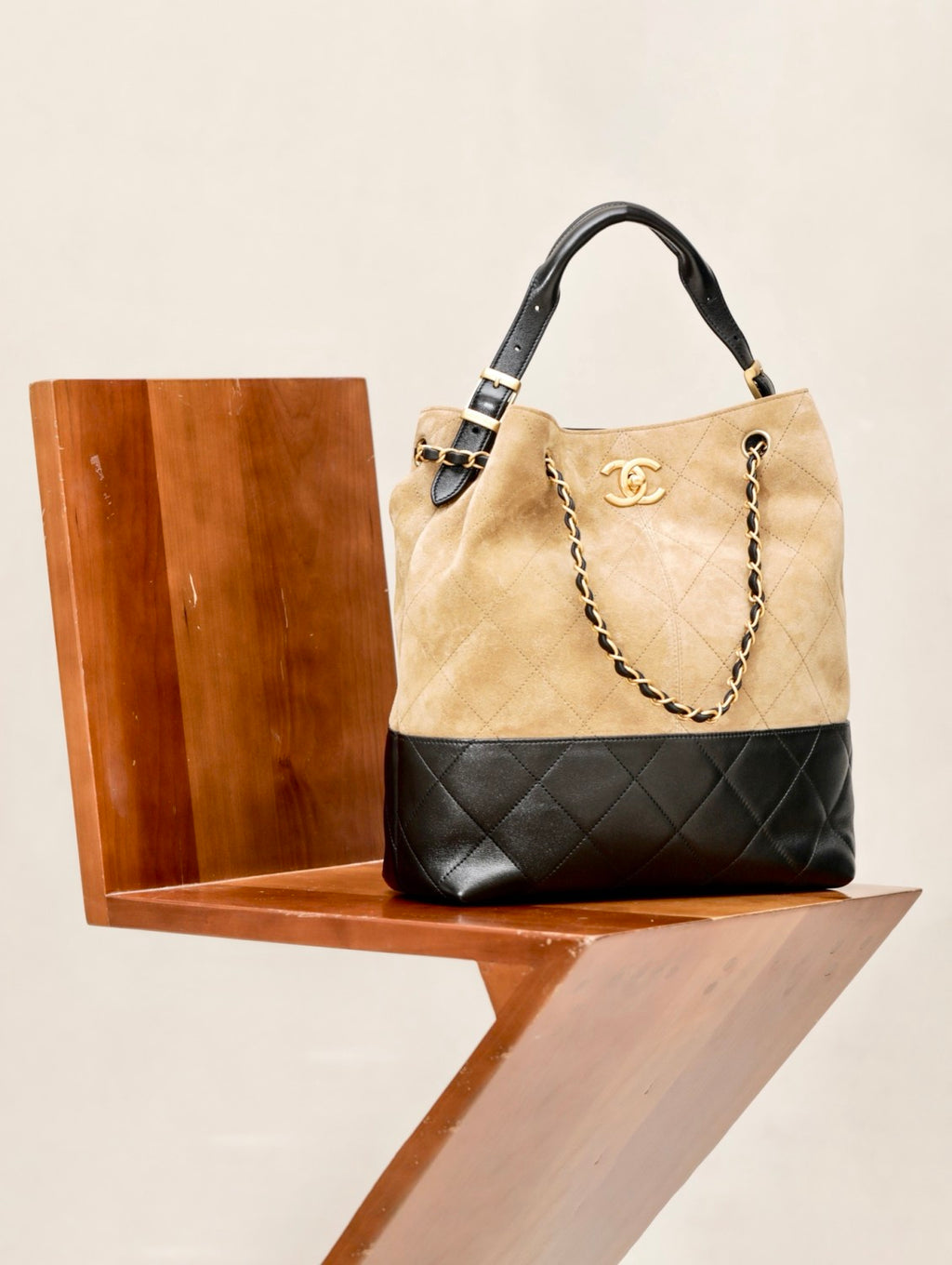 Chanel Women's Multicolored Chain Shoulder Strap Suede And Leather Shoulder Bag Handbag Bags #77468