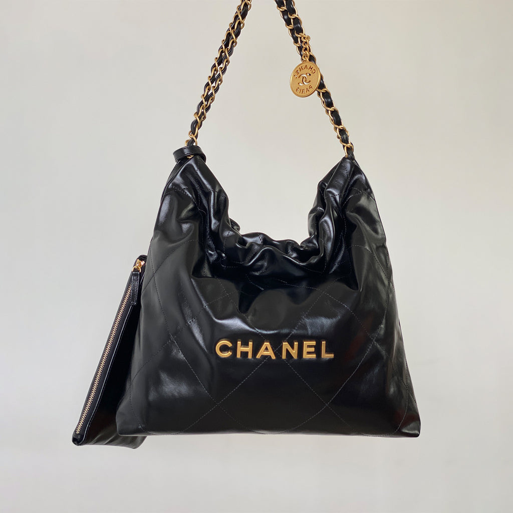 Chanel Large Bags  37 X 45 X 10 X 46 CM Collection Link Large Tote Women's Classic Waxed Leather Tote With Gold And Silver Buckles Leather-woven Chain And Luxurious Chain Strap Bags #196089