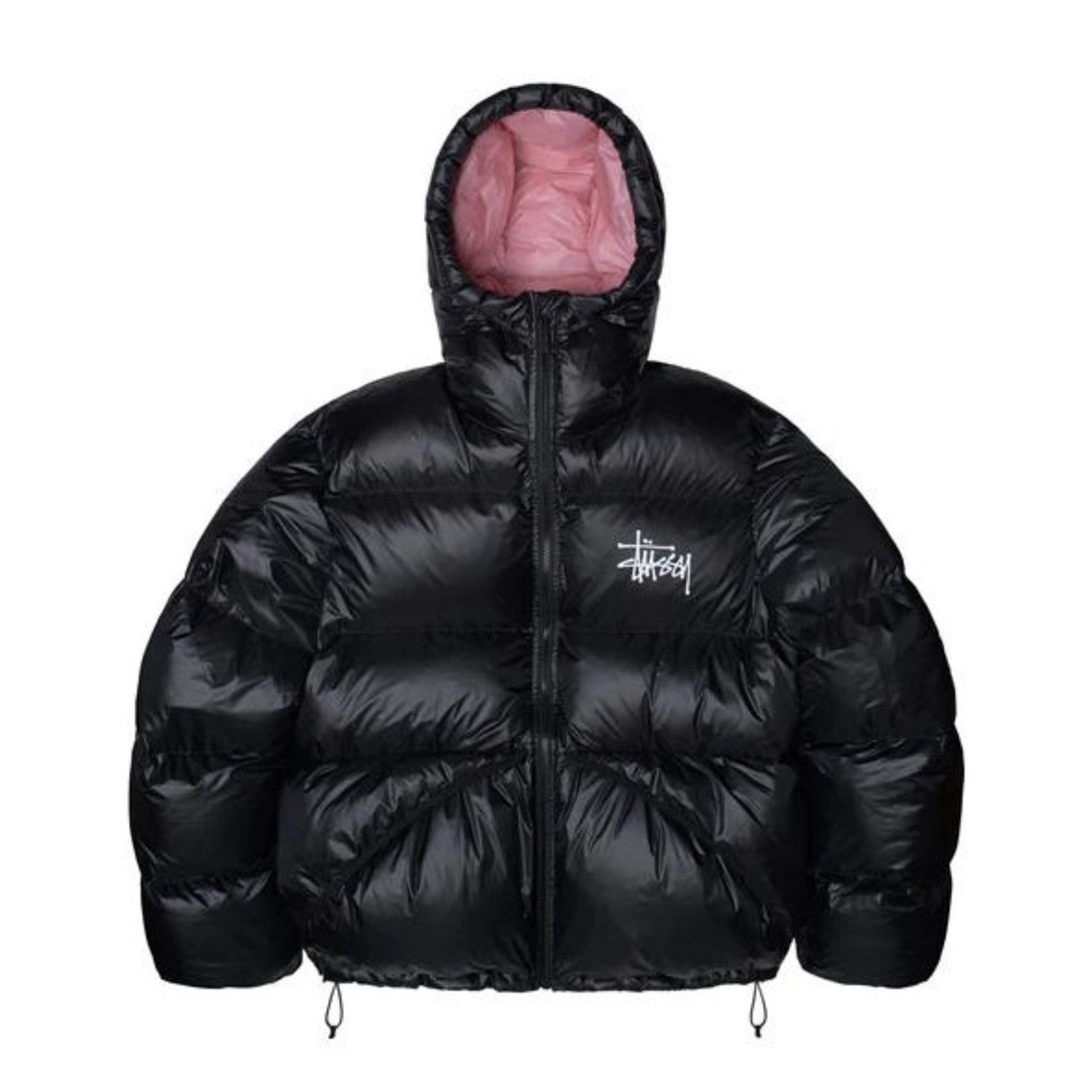 Stussy Micro Ripstop Down Parka Long Sleeve Zipper Hooded Puffer Down Jacket #97738