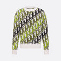 DIOR Dior Oblique Sweater White Wool Jacquard #335681