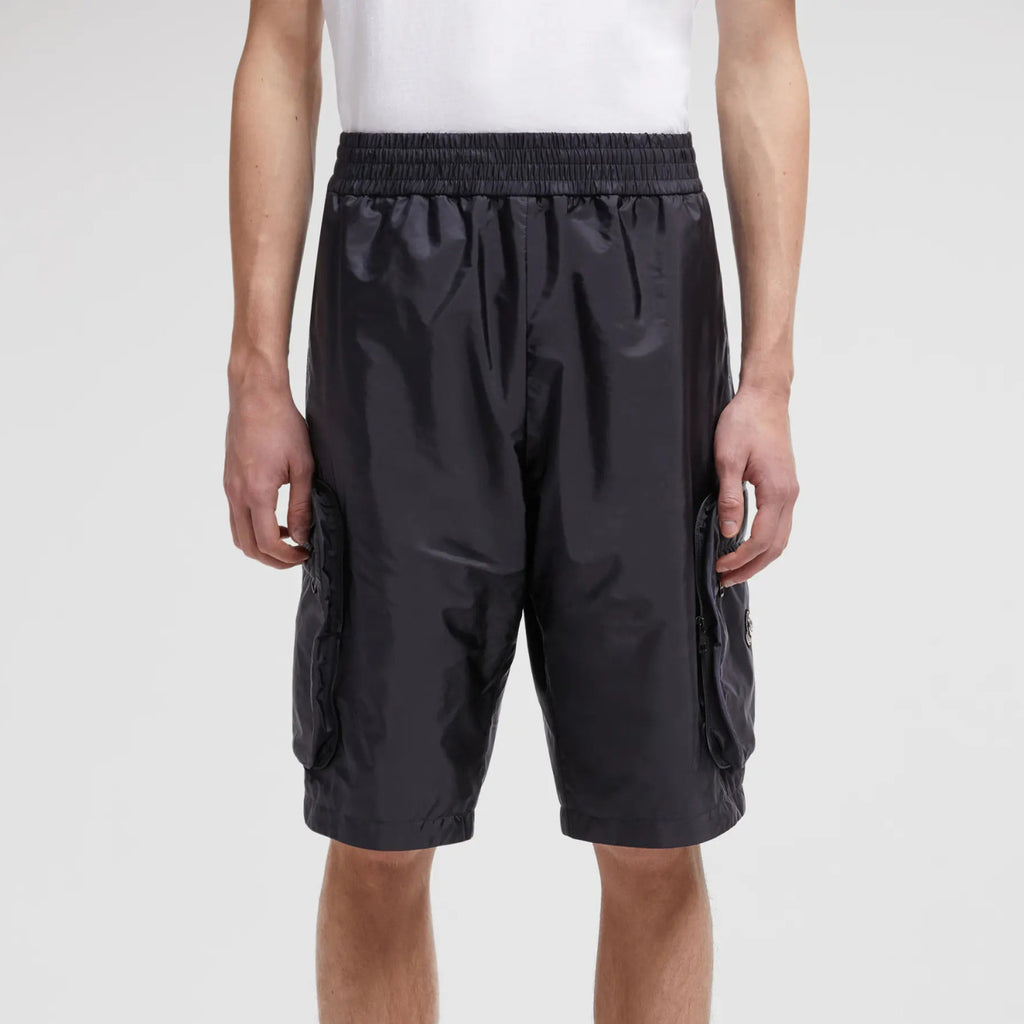 Moncler x Mercedes-Benz By Men's Summer Solid Color Nylon Foldable Storage Shorts #76575