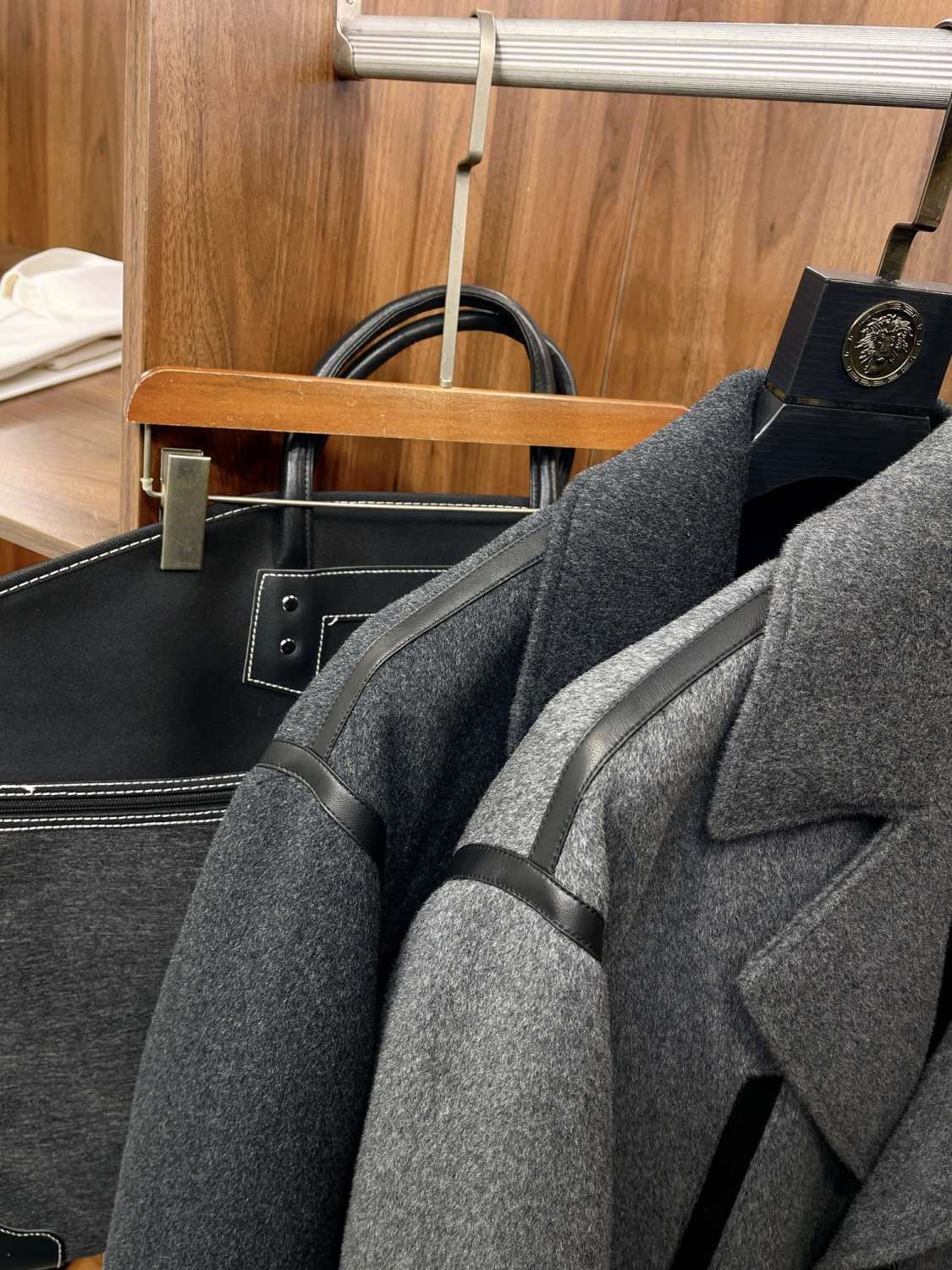 Dior Men's Autumn And Winter Cashmere Blend Medium-Length Colorblocking Long-Sleeved Tweed Coat Jacket Ngvp #9487