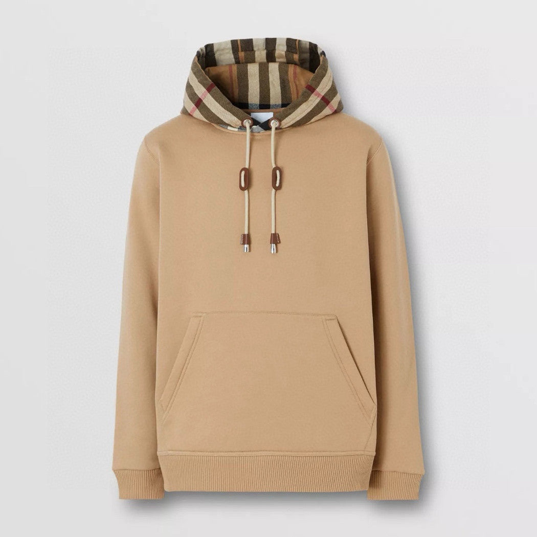 Burberry Men's Spring and Autumn Checkered Printed Hooded Long Sleeve Sweatshirt Pullover #72527