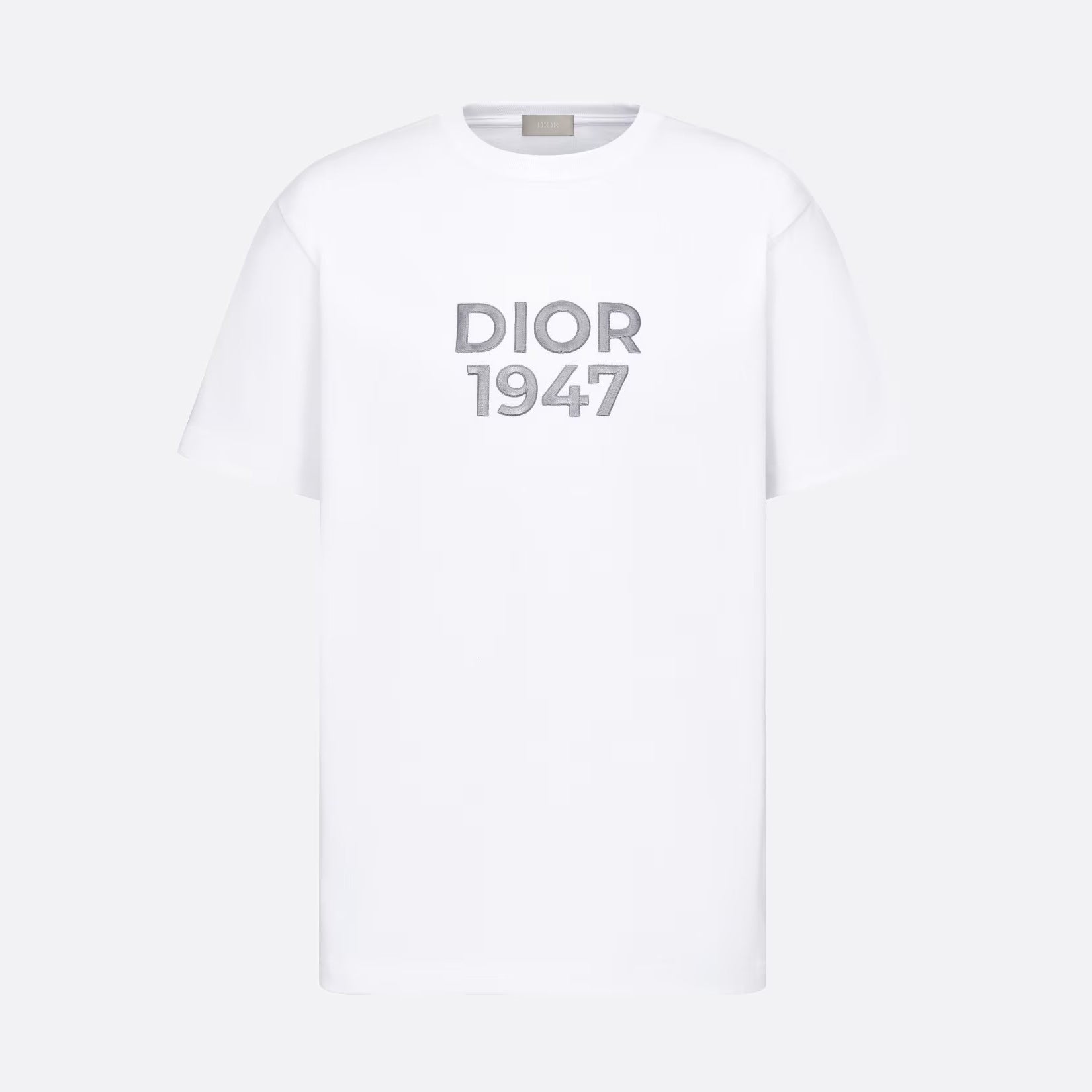 Dior Men's Summer Embroidered Logo Solid Color Round Neck Cotton Short Sleeve T-Shirt #97978