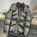 Tom Ford Black Leather Puffer Down Jacket Ngvp #6555