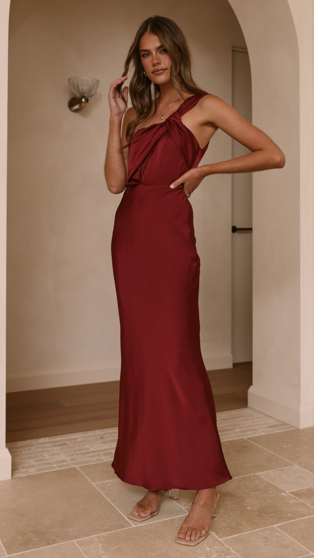 Greta Maxi Dress - Wine