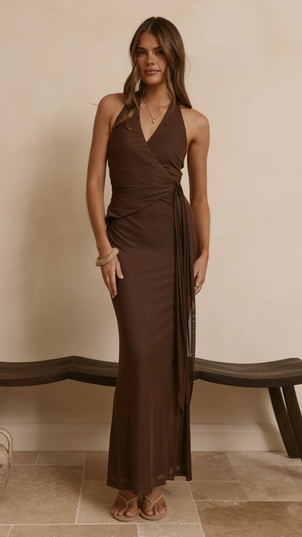 Joslin Maxi Dress - Chocolate