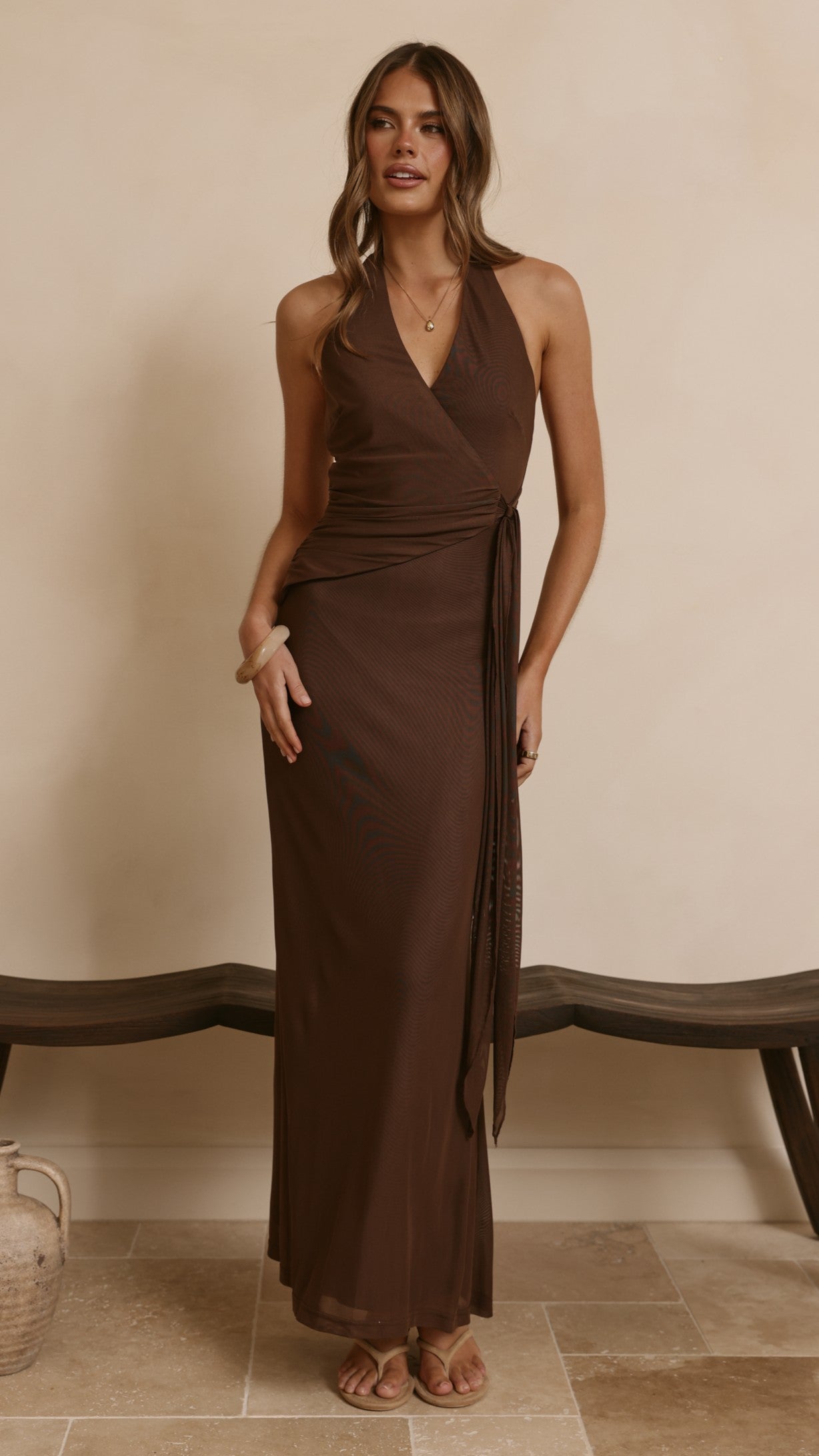 Joslin Maxi Dress - Chocolate