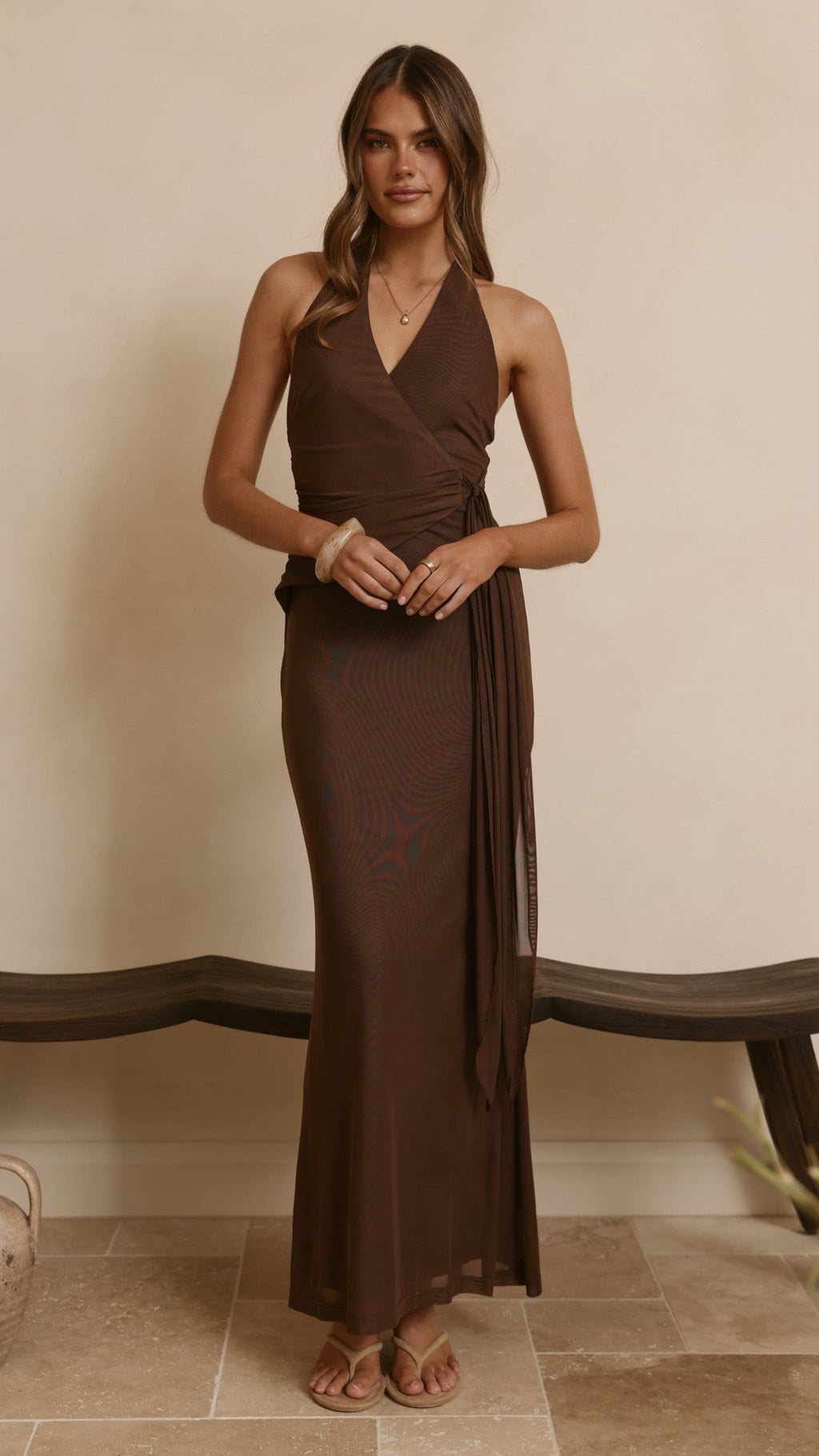 Joslin Maxi Dress - Chocolate