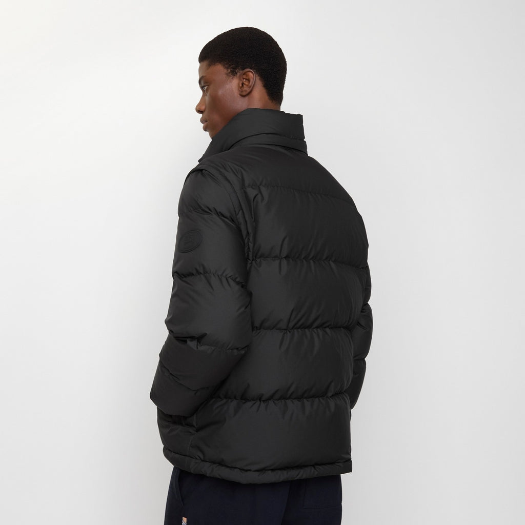 Burberry Detachable Sleeve Puffer Jacket in Flax Men's Nylon #335005