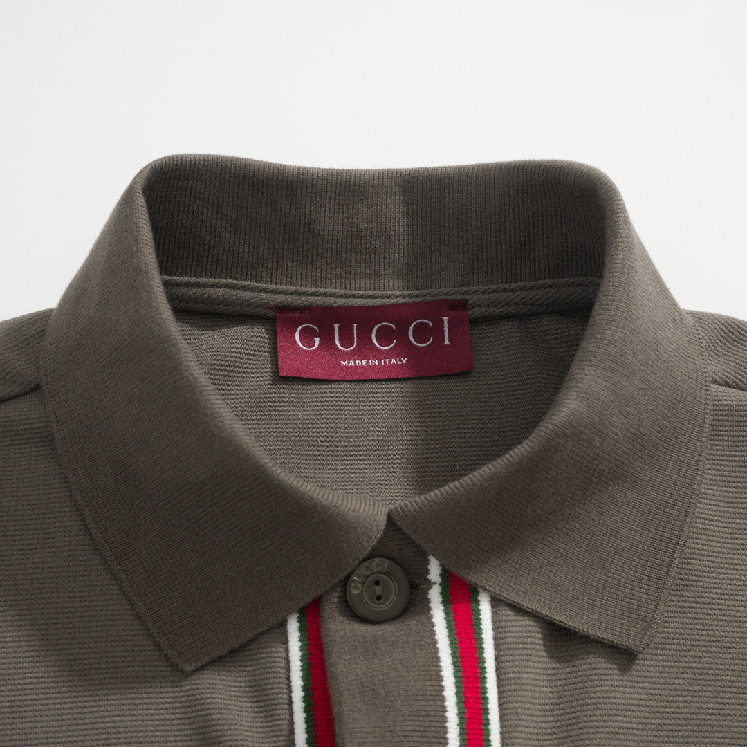 Gucci Cotton Piquet Polo Shirt With Embroidery #377961