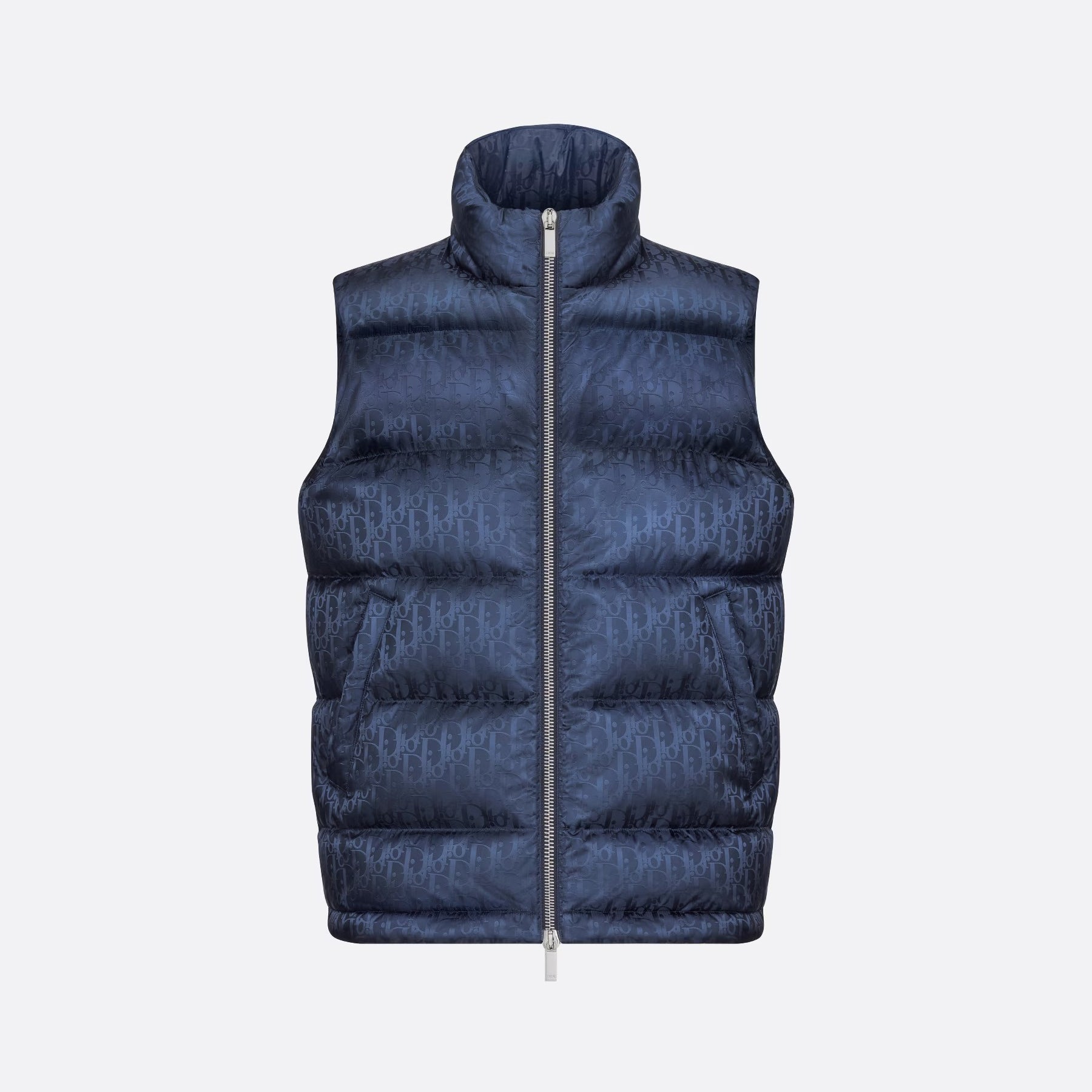 Dior Oblique Sleeveless Down Jacket Zip Puffer Vest Men's Autumn And Winter Fashion Trend Sleeveless Warm Jacket #96497