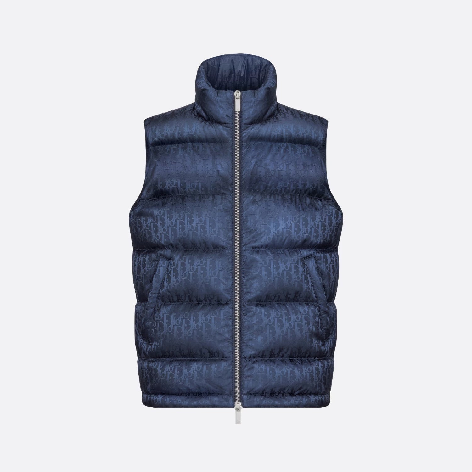 Dior Oblique Sleeveless Down Jacket Zip Puffer Vest Men's Autumn And Winter Fashion Trend Sleeveless Warm Jacket #96497