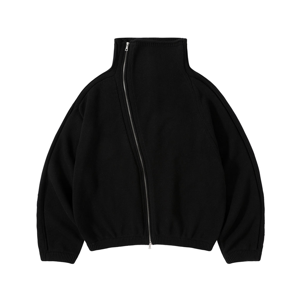 Dries Van Noten DVN Men's Spring And Autumn Winter Zipper Stand up Collar Knitted Solid Color Long Sleeve Sweater Ngvp #2552