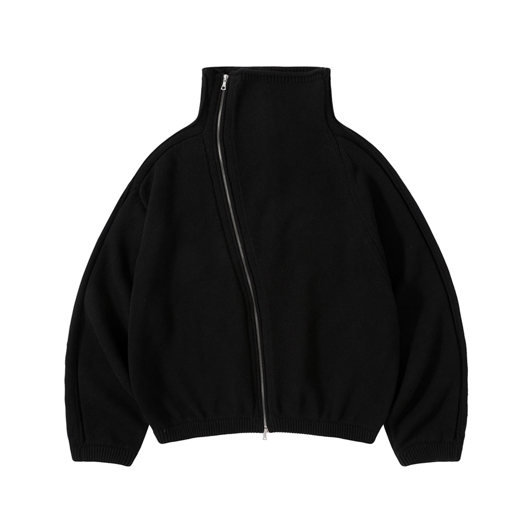 Dries Van Noten DVN Men's Spring And Autumn Winter Zipper Stand up Collar Knitted Solid Color Long Sleeve Sweater Ngvp #2552