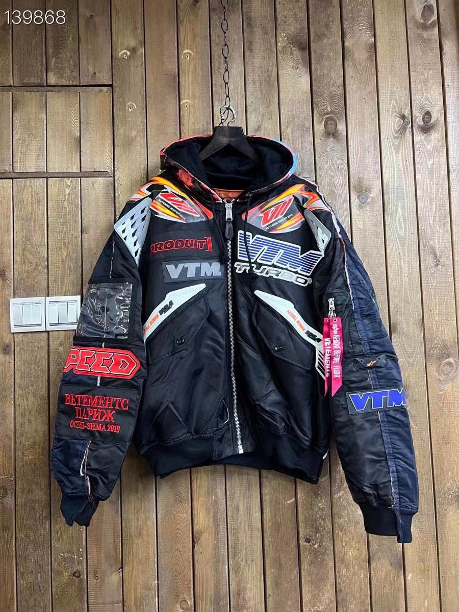 Vetements Man Motorcycle Zipper HoodedJacket #94855