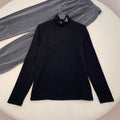 Prada Men's Women's Plain Knit Stand Collar Sweater Solid Colour Logo Fashion Casual Long Sleeve Pullover Sweater Top  #71854