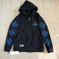 Chrome Hearts Blue Cracked Print Sweatshirt #334014
