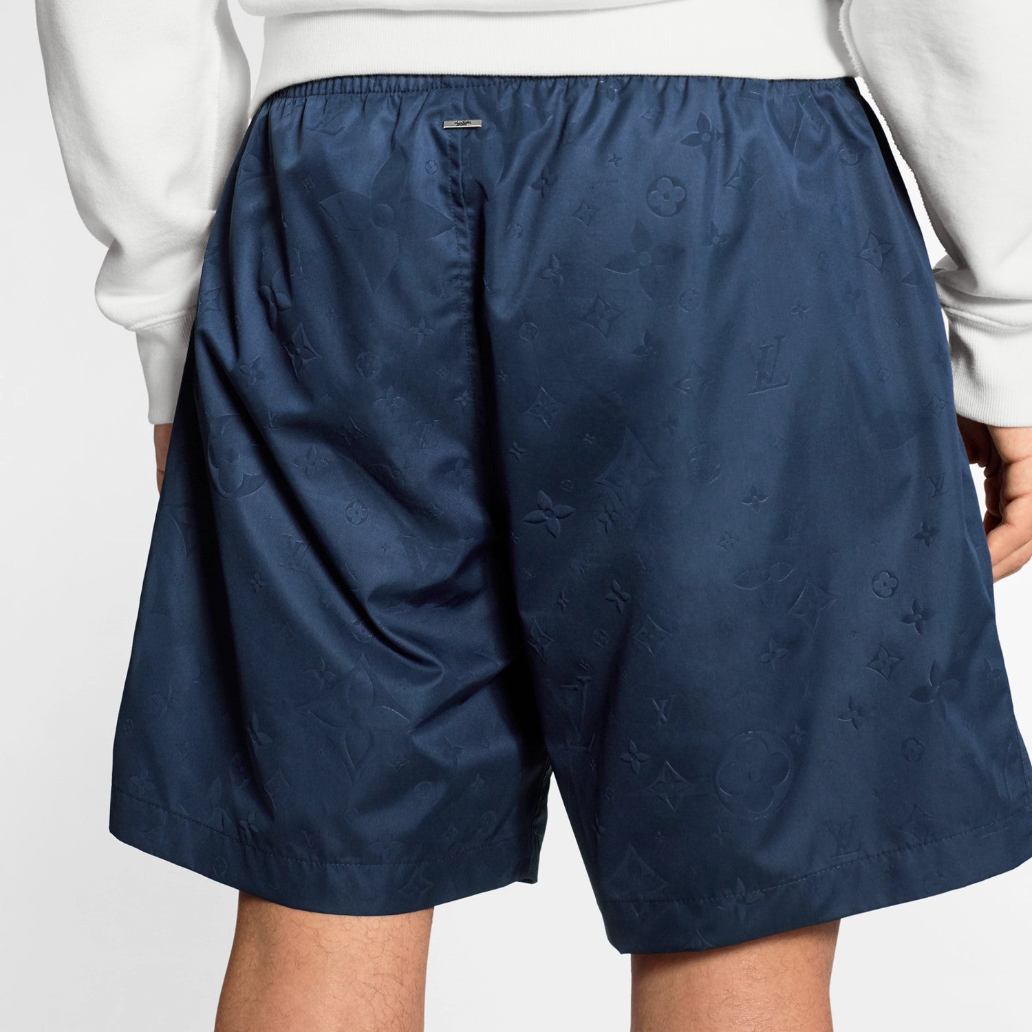 Louis Vuitton Men's Signature Beach Shorts Dark Print Solid Color Summer Loose Casual Shorts #81327